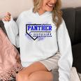 Blue Panther Baseball Home Plate Game Day Mascot Panther Unisex Hoodie Blue Panther Baseball Home Plate Game Day Mascot Panther Unisex Hoodie