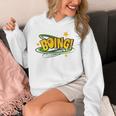 BOING Pop Art Comic Book Speech Bubbles Street Graffiti Art Unisex Hoodie