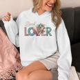 Book Lover Vintage Bookworm Floral Reading Women Girls Unisex Hoodie