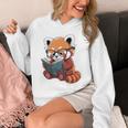 Book Reading Red Panda Reader Animal Cute Red Panda Premium Tri-Blend Unisex Hoodie Book Reading Red Panda Reader Animal Cute Red Panda Premium Tri-Blend Unisex Hoodie