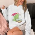 Bookasaurus T-Rex Reading Dinosaur Book PunShirt Unisex Hoodie Bookasaurus T-Rex Reading Dinosaur Book PunShirt Unisex Hoodie