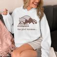 Bookish Red Panda Reading Fiction Book Vintage Bookworms Premium Tri-Blend Unisex Hoodie