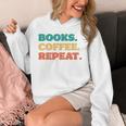 Books Coffee Repeat Unisex Hoodie