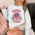Books Are My Love Language Retro Bookish Pink Valentine Unisex Hoodie Books Are My Love Language Retro Bookish Pink Valentine Unisex Hoodie