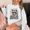Booktrovert Raccoon Reading And Coffee For Book Lover Unisex Hoodie