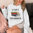 I Can't I'm Booked Book Lover Reading Club Librarianfunny Unisex Hoodie