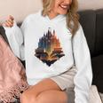 Castle Of Books Imagination Art Book Lover Unisex Hoodie Castle Of Books Imagination Art Book Lover Unisex Hoodie