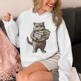 Cat Book Lover Reading Men Women Kids Unisex Hoodie