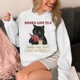 Cat Books And Tea Make Me Feel Less Murdery Quote Unisex Hoodie
