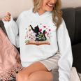Cat Kitten Wildflower Book Pet Owner Librarian Unisex Hoodie Cat Kitten Wildflower Book Pet Owner Librarian Unisex Hoodie