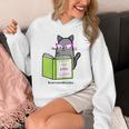 Cats And Books Happiness Cartoon Cat Pun For Women Unisex Hoodie Cats And Books Happiness Cartoon Cat Pun For Women Unisex Hoodie