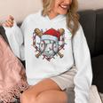 Christmas Baseball Santa Hat For Baseball Players Fans Unisex Hoodie