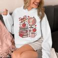 Coquette Teacher School Supplies Bows Books Globe Apple Cute Unisex Hoodie