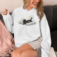 Cute Book Cat Book Lover Floral Teacher Life Women Unisex Hoodie Cute Book Cat Book Lover Floral Teacher Life Women Unisex Hoodie