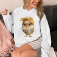 Cute Chick Reading Book Bandana Premium Tri-Blend Unisex Hoodie