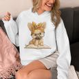Cute Chihuahua Reading Dog Book Lover Animal Graphic Baby Premium Tri-Blend Unisex Hoodie