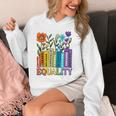 Equality Books Wildflower Rainbow LGBT Lesbian Gay Pride Unisex Hoodie