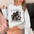 F-CAW-F I'm Reading Crow Book Lover Introvert Meme Unisex Hoodie F-CAW-F I'm Reading Crow Book Lover Introvert Meme Unisex Hoodie