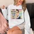 Feminist Ruth Bader Ginsburg RBG Quote Girl With Book Women Premium Tri-Blend Unisex Hoodie