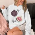 Fig 1 Figs Fruit Scientific Drawing Textbook Graphic Unisex Hoodie