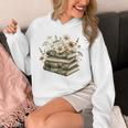 Floral Boho Flowers Books Camo Teacher Wildflowers Reading Unisex Hoodie Floral Boho Flowers Books Camo Teacher Wildflowers Reading Unisex Hoodie