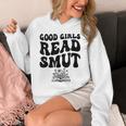 Good Girls Read Smut Book Flower Good Reader Saying Unisex Hoodie
