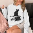 Goth Mystical Gothic Books & Cat Unisex Hoodie