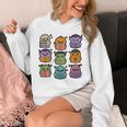 Halloween Monsters Reading Books Pattern Spooky Kawaii Anime Premium Tri-Blend Unisex Hoodie Halloween Monsters Reading Books Pattern Spooky Kawaii Anime Premium Tri-Blend Unisex Hoodie
