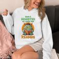 Halloween Teacher Librarian Monster Reading Books Performance Unisex Hoodie Halloween Teacher Librarian Monster Reading Books Performance Unisex Hoodie