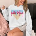 Ice Cream Baseball Cone Dripping Sprinkles Kids Boys Summer Premium Tri-Blend Unisex Hoodie Ice Cream Baseball Cone Dripping Sprinkles Kids Boys Summer Premium Tri-Blend Unisex Hoodie