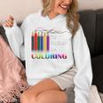 I'd Rather Be Coloring Adult Coloring Book T-Shirt Unisex Hoodie