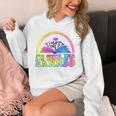 I'm With The Banned Books Retro Tie Dye Wildflowers Unisex Hoodie
