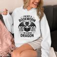 I'm Not a Bookworm I'm a Book Dragon For Fantasy Lovers Premium Tri-Blend Unisex Hoodie