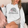 Intellectual Hedgehog Reading Book Literature Unisex Hoodie