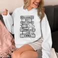 Jane Austen Pride And Prejudice & Mr Darcy Book Stack Fans Unisex Hoodie