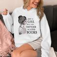 Just A Girl Who Has Tattoos And Loves Books Unisex Hoodie