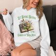 Let Books Bloom In The Garden Of Your Mind Floral Unisex Hoodie Let Books Bloom In The Garden Of Your Mind Floral Unisex Hoodie