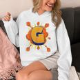 Letter G Initial Comic Book Vintage Matching Family Fun Unisex Hoodie
