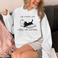 Life Is Better With Books Cats And Coffee Unisex Hoodie Life Is Better With Books Cats And Coffee Unisex Hoodie