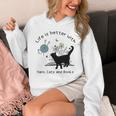 Life Is Better With Yarn Cats And Books Premium Tri-Blend Unisex Hoodie Life Is Better With Yarn Cats And Books Premium Tri-Blend Unisex Hoodie