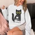 Life Essentials Witty Grungy Noisy Book Tea And Cat Unisex Hoodie