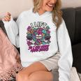 I Lift So I Can Carry More Books Reader Weightlifting Premium Tri-Blend Unisex Hoodie