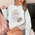 Line Art Abstract Minimalist Minimal For Book Lover Women Unisex Hoodie Line Art Abstract Minimalist Minimal For Book Lover Women Unisex Hoodie