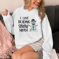 I Love Reading Snow Much Christmas For Book Lovers & Reader Unisex Hoodie I Love Reading Snow Much Christmas For Book Lovers & Reader Unisex Hoodie