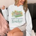 Montessori Teacher Books Sunflowers School Education Learn Unisex Hoodie