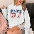 Number 67 USA Raglan Baseball Tee Unisex Hoodie
