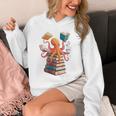 Octopus Book Reading Book Reader Ocean Octopus Premium Tri-Blend Unisex Hoodie