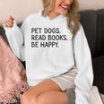 Pet Dogs Read Books Be Happy Unisex Hoodie