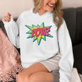 Pow Retro Comic Book Art Superhero Bubble Premium Unisex Hoodie Pow Retro Comic Book Art Superhero Bubble Premium Unisex Hoodie