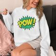 POW Vintage Superhero Comic Book Sound Effect Tshirt Unisex Hoodie POW Vintage Superhero Comic Book Sound Effect Tshirt Unisex Hoodie